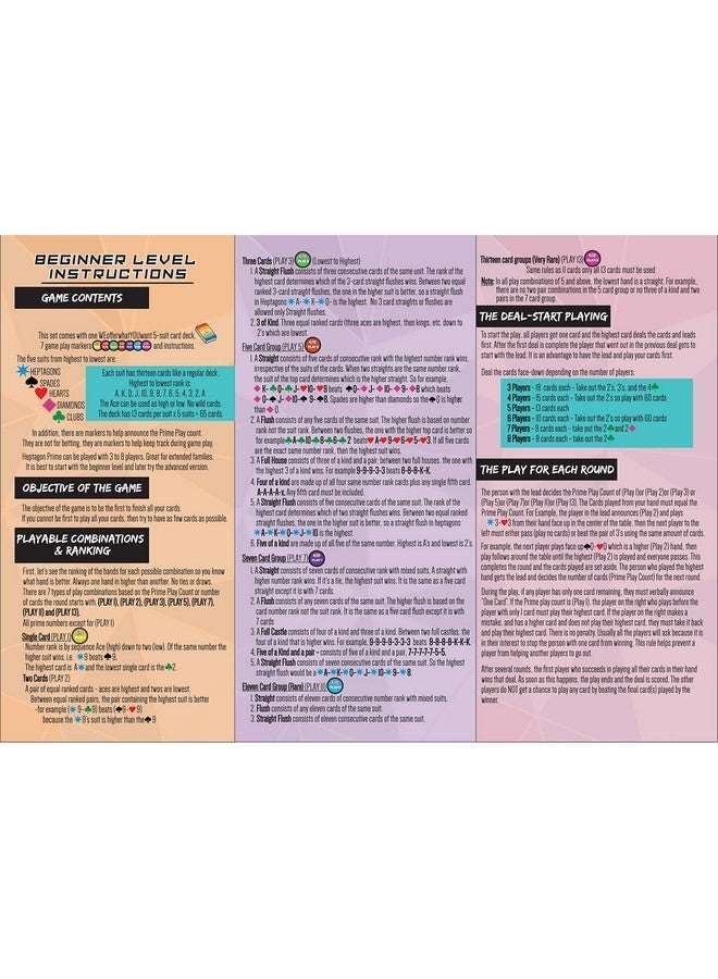 WEofferwhatYOUwant Heptagon Prime - Strategy Card Game Winner Takes All for Family and Friends from Beginner to Advanced Levels. Perfect for 5 or 6 Players. - Image 5