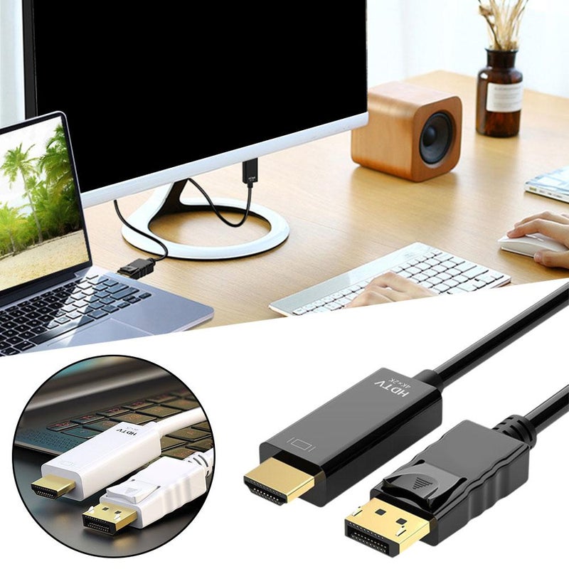 DP to HDMI compatible desktop graphics card monitor 4K high-definition cable; DisplayPort to HDMI compatible video connection cable - Image 4