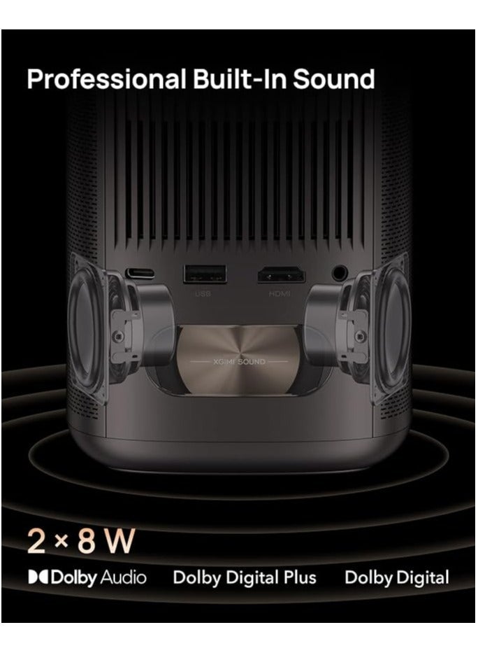 XGIMI MoGo 2 Pro (New) 1080P Full HD Portable Projector, Google TV with Licensed Netflix, with WiFi and Bluetooth, 400 ISO Lumens, 2X8W Speakers, Supports 4K, Auto Focus, Object Avoidance, Screen Adaption - Image 5