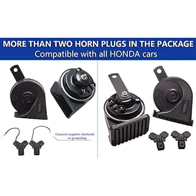 banhao Car Horn For Honda Oem Snail Horn 12V Waterproof 110125Db HighLow Tune Accord Crv Civic Odyssey Pilot With Two Pairs Of Horn Plug - Image 3