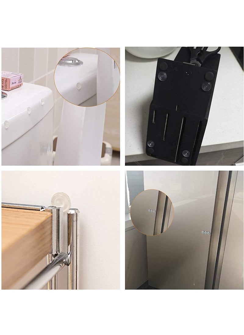 MVM Enterprise MVM Enterprise Round Silicone Door Protector for Home Door Stopper for Home Rubber Wall Protector from Door Sofa Back Cabinet Clear Bumper Dots Cupboard Door Bumper Used In Furniture Dampening 6 pcs  - Image 5