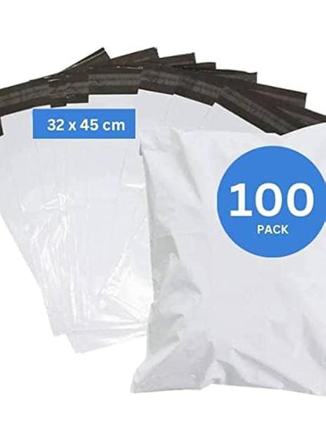 مارك أكياس ظرف بولي ميلرز 100 قطعة مقاس 32 سم × 45 سم لون أبيض - Image 2