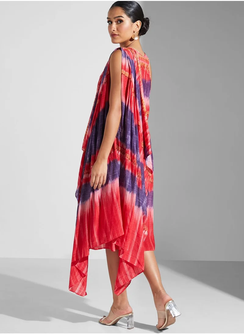 RITU KUMAR Asymmetric Printed Dress