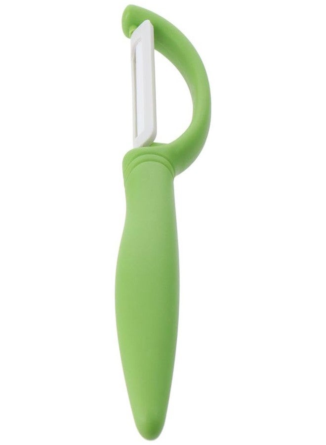 hobbyme 2 Pcs Green Ceramic Peeler for Household Use, Multi-purpose Ergonomic Design PP Material Handles for Kitchen, Restaurant, Snack Bar, Vegetables, Fruit - Image 2