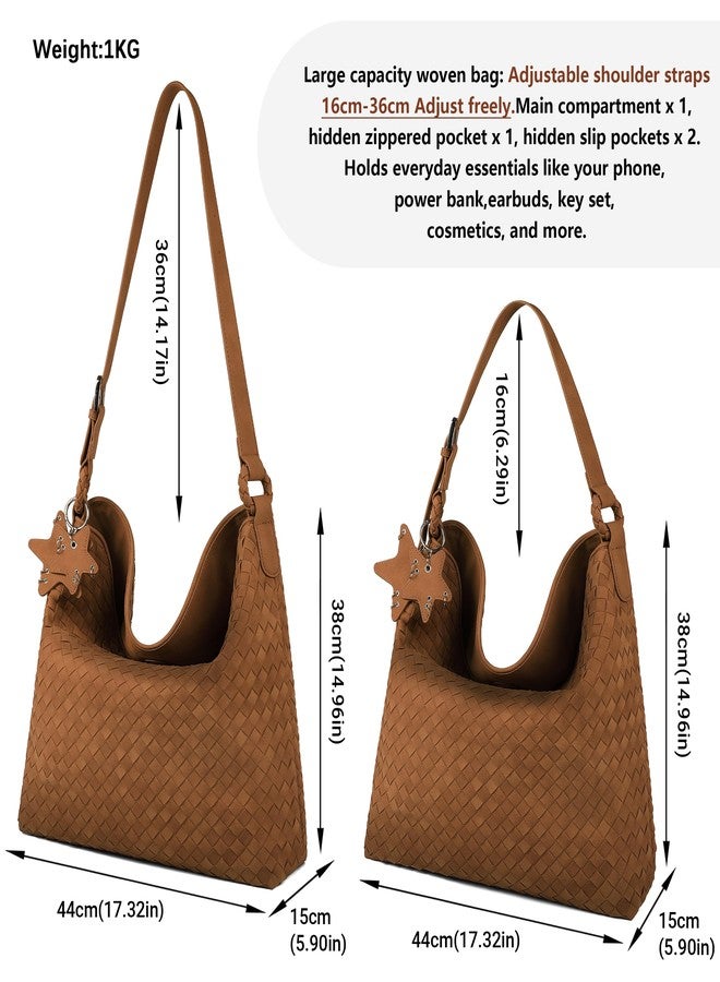 Queenoris Suede Purse Bag for Women, Top Handle Shoulder Bag Vegan Leather Slouchy Tote Elegant Handbag for Work Travel - Image 3