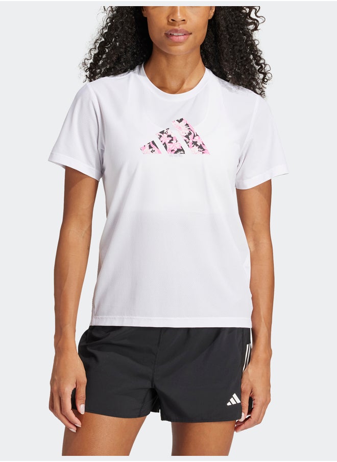 Adidas Running Supernatural Flora Graphic T-Shirt  - Image 2