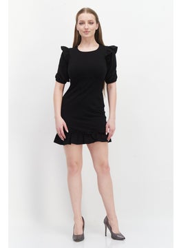 Miss Selfridge Women Petite Mini Dress, Black  - Image 4