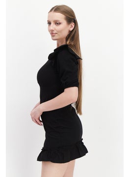 Miss Selfridge Women Petite Mini Dress, Black  - Image 2