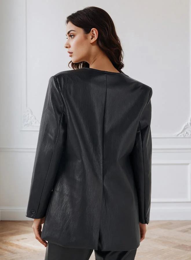 Iconic  Iconic Jacket with Button Closure and Pockets for Women | Best Price UAE