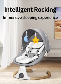 CoddleBaby Baby Swing for Infants – Electric Portable Swing with Music, 5 Speeds, Remote Control & Timer, 5-Point Harness, Washable Seat, Newborn Soothing Rocker for Indoor & Outdoor Use  - Image 1
