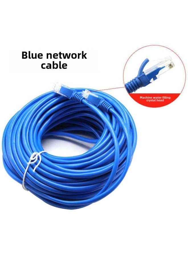 Generic Six Types Of Pure Copper Network Cable Finished Jumper Eight-core Twisted Computer Network Cable A Large Number Of In Stock-Color:Blue-Line Length:100m  - Image 3