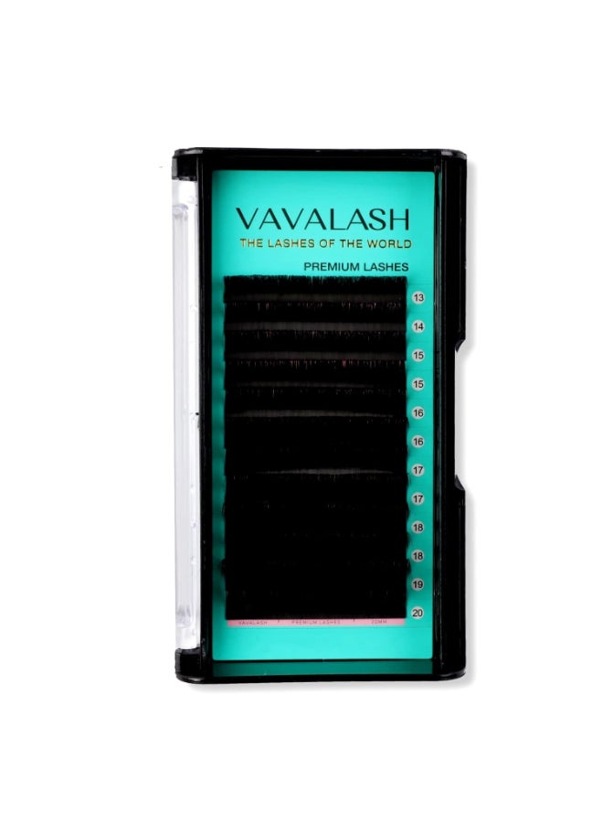 VAVALASH Eyelash Extensions 015 C Curl 1320mm Lash Extensions Supplies Individual Lashes Premium Silk Volume Classic Lash Soft Matte Dark Professional Eyelashes Extension 015C1320 Mixed - Image 3
