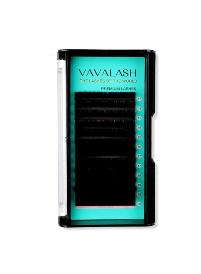 VAVALASH Eyelash Extensions 015 C Curl 1320mm Lash Extensions Supplies Individual Lashes Premium Silk Volume Classic Lash Soft Matte Dark Professional Eyelashes Extension 015C1320 Mixed - Image 1