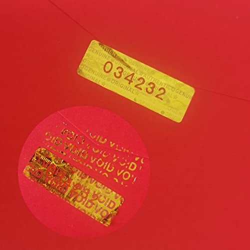 TLK&FBB 1200 pcs Tamper Proof Hologram Stickers High Security Tamper Evident Seal Warranty Void Original Genuine Authentic Holographic Labels/Stickers w/Unique Sequential Serial Numbering(Glod) - Image 3