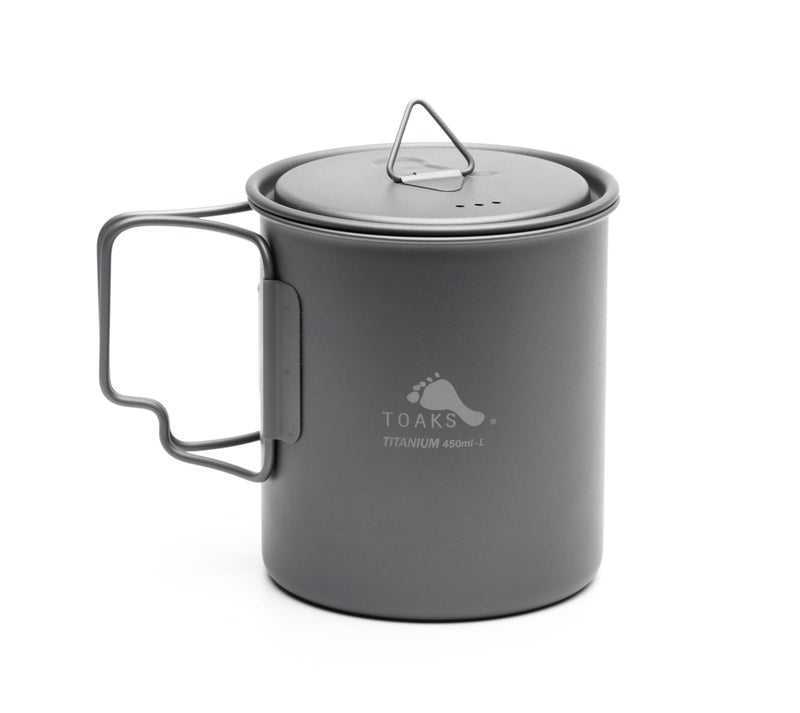 TOAKS LIGHT Titanium 450ml Cup with Lid (ultralight version) - Image 1