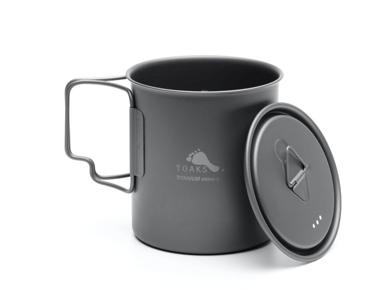 TOAKS LIGHT Titanium 450ml Cup with Lid (ultralight version) - Image 4