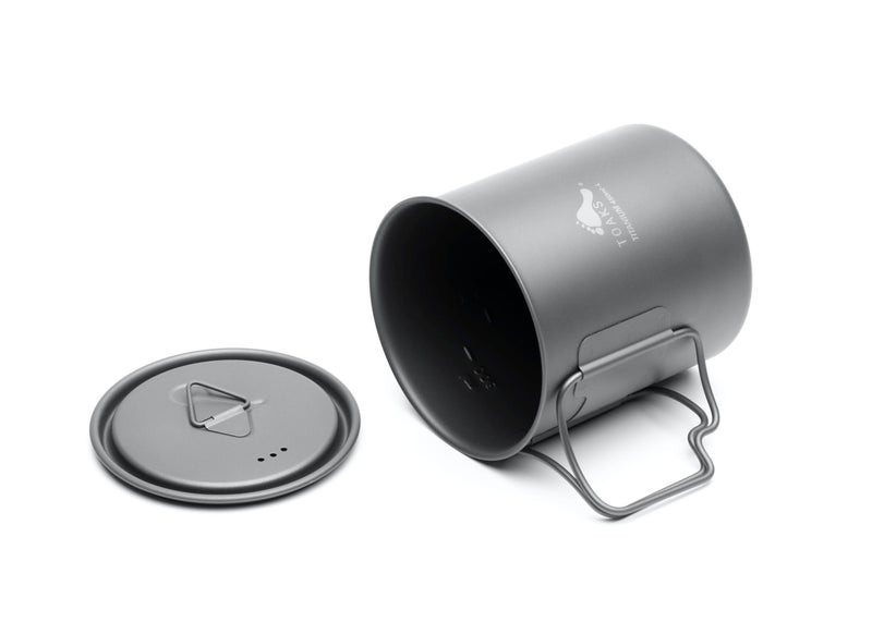 TOAKS LIGHT Titanium 450ml Cup with Lid (ultralight version) - Image 3