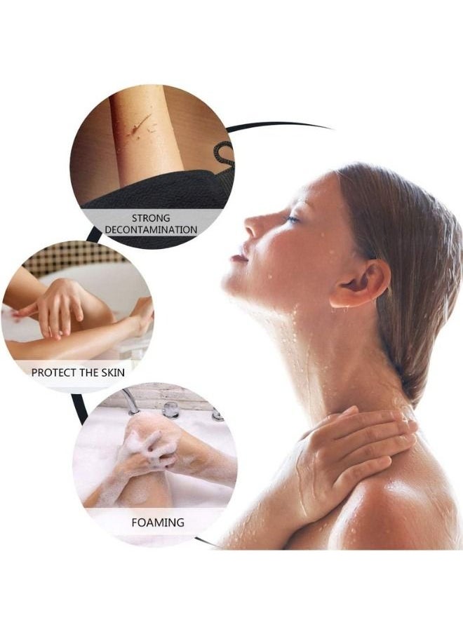 AMYTIS GARDEN Moroccan Oil exfoliating Mitt Dead Skin Remover Bath Exfoliating Scrub Mitt Viscose Exfoliating Bath Gloves  - Image 5