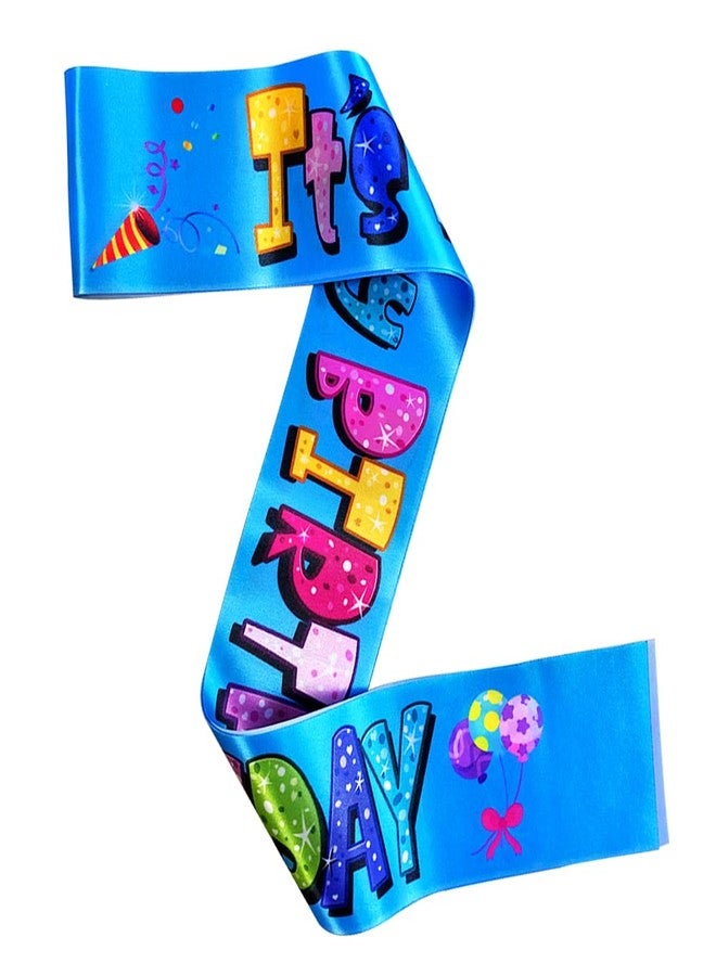 WLWLGLUCK WLWLG 'It's My Birthday' Sash for Kids - Multicolor Birthday Sash for Girls & Boys - Party Decorations & Supplies - Image 5