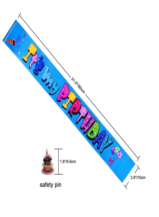 WLWLGLUCK WLWLG 'It's My Birthday' Sash for Kids - Multicolor Birthday Sash for Girls & Boys - Party Decorations & Supplies - Image 3