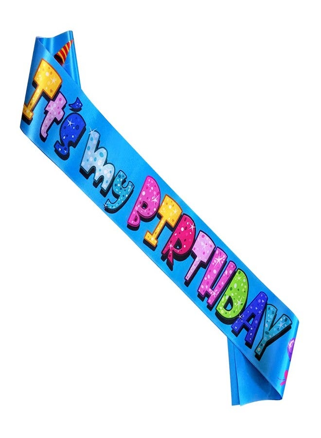 WLWLGLUCK WLWLG 'It's My Birthday' Sash for Kids - Multicolor Birthday Sash for Girls & Boys - Party Decorations & Supplies - Image 1