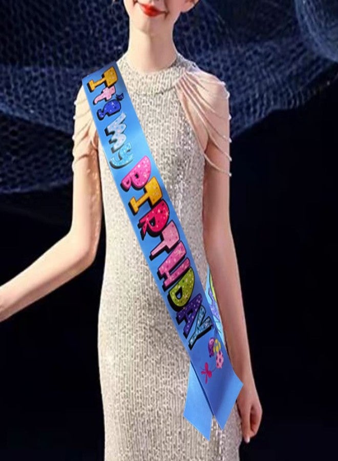 WLWLGLUCK WLWLG 'It's My Birthday' Sash for Kids - Multicolor Birthday Sash for Girls & Boys - Party Decorations & Supplies - Image 2