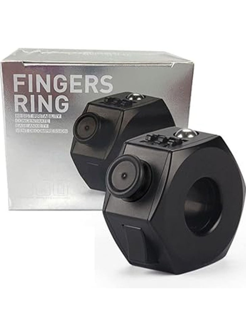Fidget Toy Sensory Cube Toy - Cube Toy with Click Ball - Decompression Ring Fidget Finger Toy for ADD ADHD Stress Relief for Adults