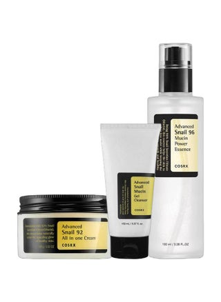 Advanced Snail 92 All In One Cream 100grams + 96 Mucin Power Essence 100ml + Mucin Gel Cleanser 150ml Bundle - pzsku/ZFC8ADF0DA07BCEABEBEFZ/45/1751456172/aa273646-c2f0-4f63-8c09-ccbc77fe608c
