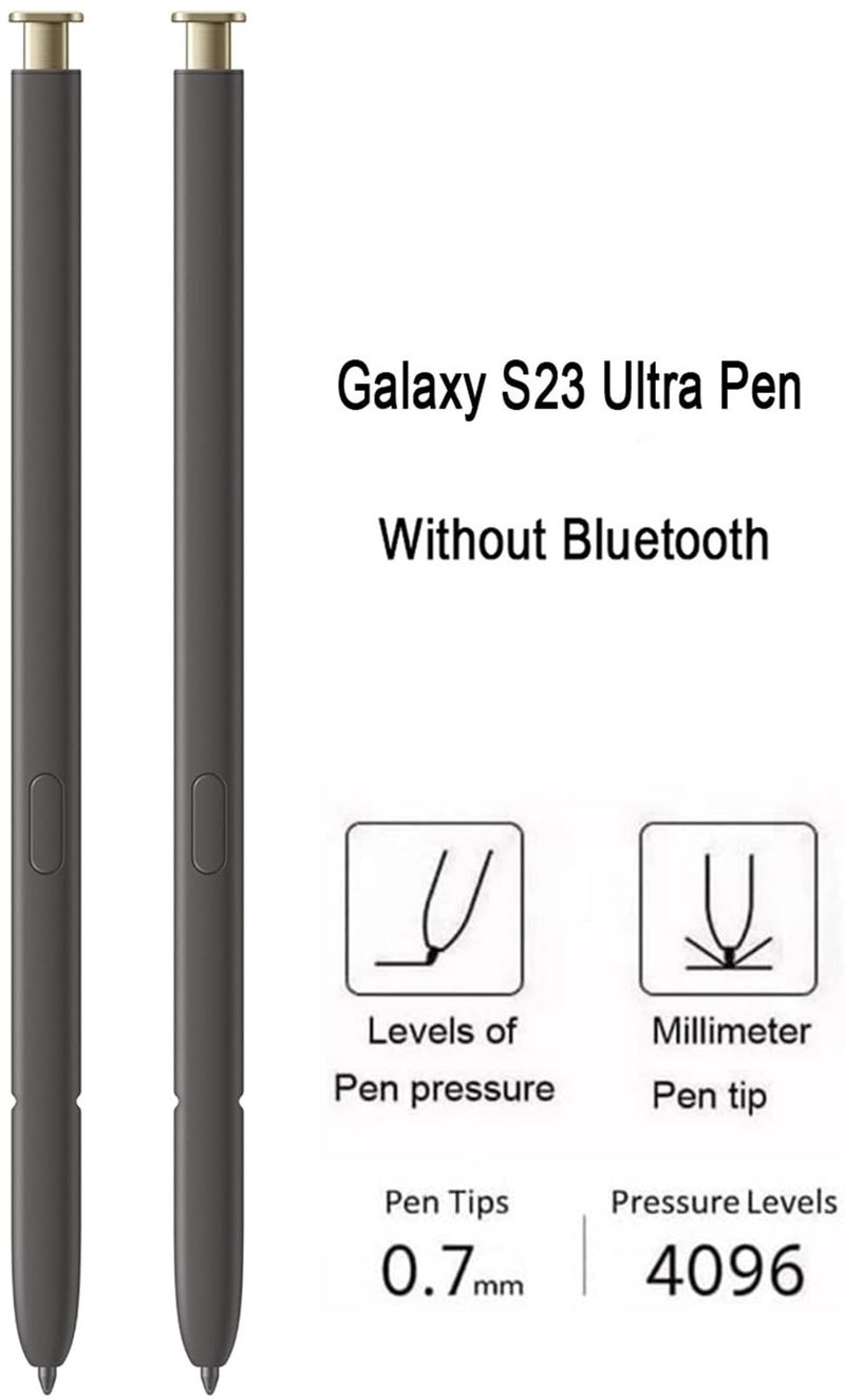 Befzygwk 2 Pcs Galaxy S24 Ultra Pen Replacement for Samsung Galaxy S24 Ultra 5G Touch Stylus Pen, Galaxy S24 S Pen Without Bluetooth Replacement Tips/Nibs (Yellow) - Image 3