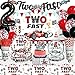 cocomigo 170Pcs Two Fast Birthday Decor 2 Fast Birthday Decorations Include Plate Cup Napkin Backdrop Banner Tablecloth Balloon Cutlery and Topper - Image 3