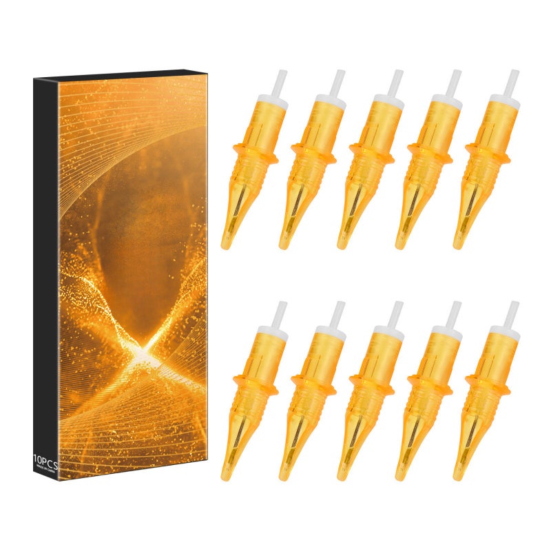 ATOMUS Tattoo Needles Cartridges Disposable 10pcs Tattoo Machine Cartridge Needle Tattoo Tools Kit Tattoo Supplies for Rotary Tattoo Machine Cordless Tattoo Pen - Image 1