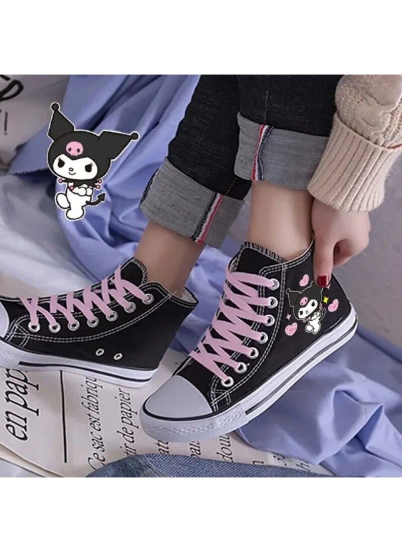 Kuromi Printed Pink Lace Black Canvas Shoes - pzsku/ZFC8B2D1349CFD29E5FF3Z/45/_/1730556846/4e86dde6-7418-400a-9ea3-1f74c7add7bd