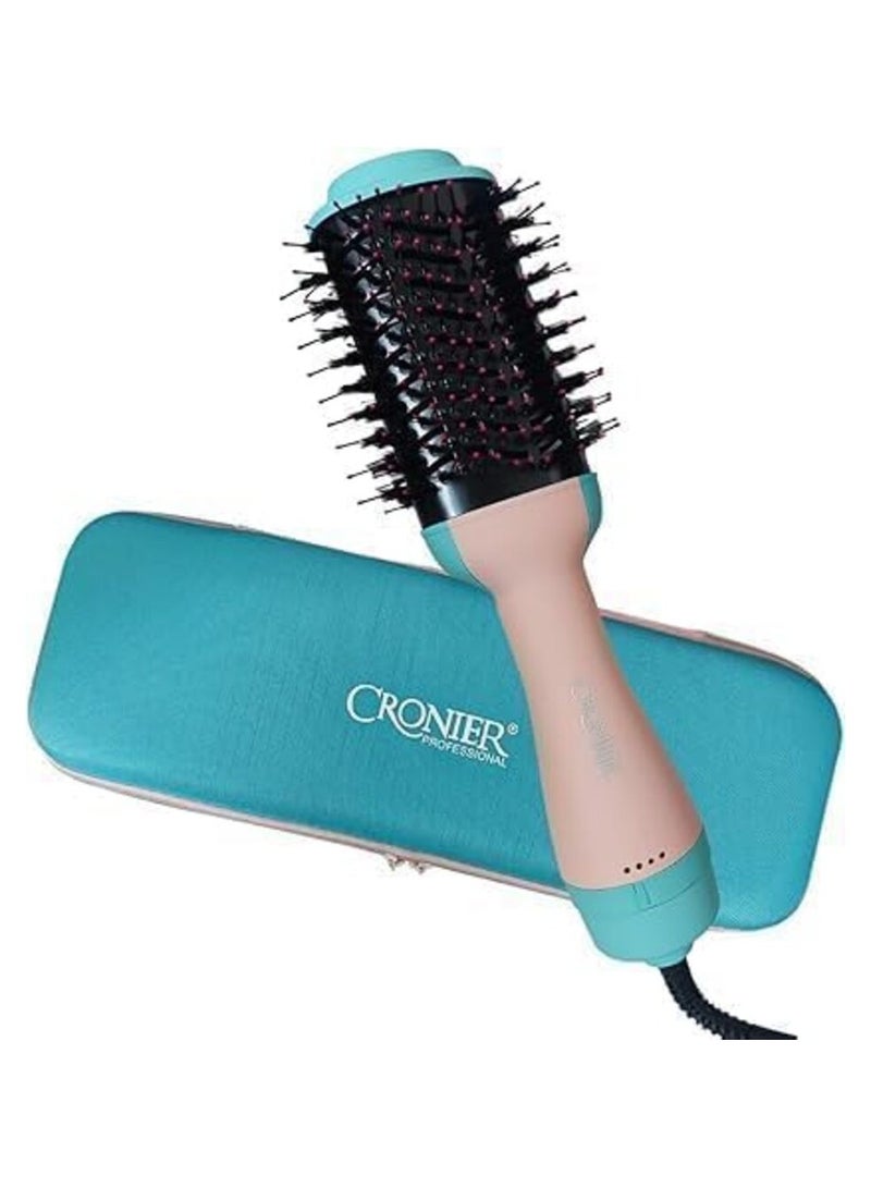 كرونير فرشاة مجفف شعر 2500 واط، فرشاة هواء ساخن بخطوة واحدة وتمشيط لجميع انواع الشعر، متعدد الوظائف 3 مستويات ، CR-8210 - Image 1