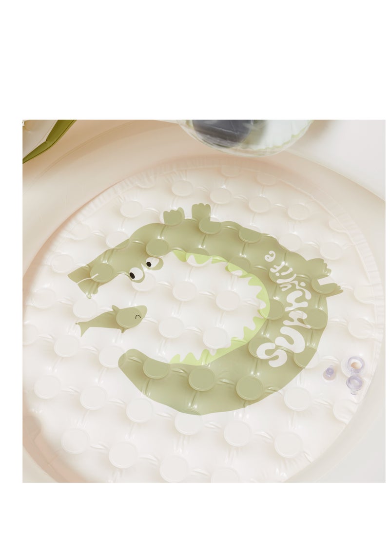 SUNNY LIFE - Kids Crocodile-Shaped Pool Float | Lie-On Inflatable Float for Kids | Jungle Animal Pool Toy | Water Lounger for Children | Fun Crocodile Design Swim Float - Image 1