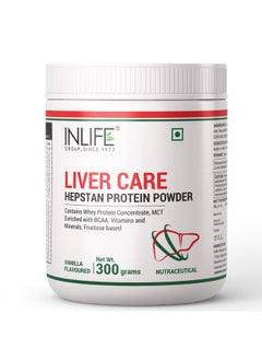Inlife INLIFE Hepstan Liver Care Supplement | Whey Protein Powder with Vitamins Minerals & BCAAs | Nutraceutical for Men and Women - 300g (Vanilla)  - Image 1
