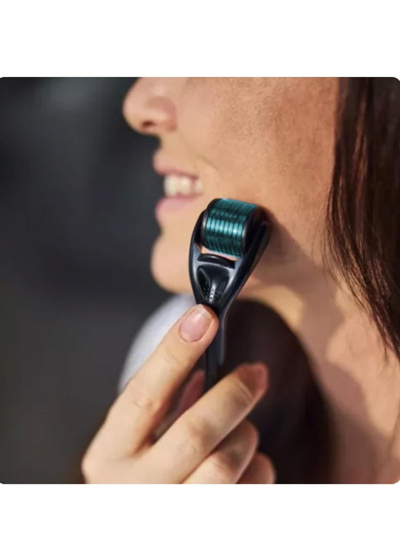 Microneedle Skin Roller Therapy System, Hair Roller for Hair, Beard, Face, Skin, Body, Scalp 540 Titanium Microparticles for Men and Women 0.25mm Beauty Device - Image 5