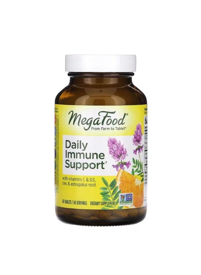 MegaFood Daily Immune Support  60 Tablets  - Image 1
