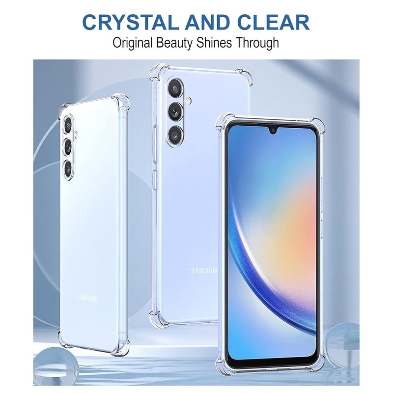 Cedo Samsung Galaxy A15 (5G) Bumper Case | Soft Jel Flexible Thin Full Protection Shock Proof Clear TPU Back Case Cover for Samsung Galaxy A15 (5G) (Transparent) - Image 5
