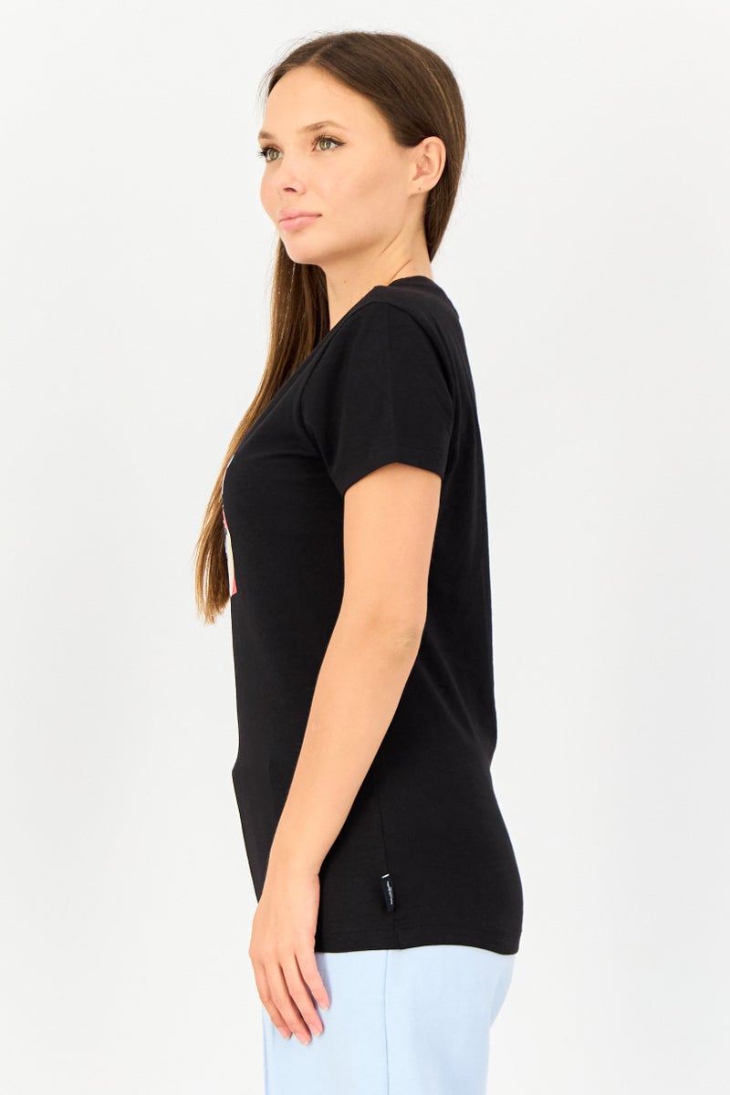 PUMA Women Sportswear Fit Short Sleeve Outdoor T-Shirt, Black - Image 4