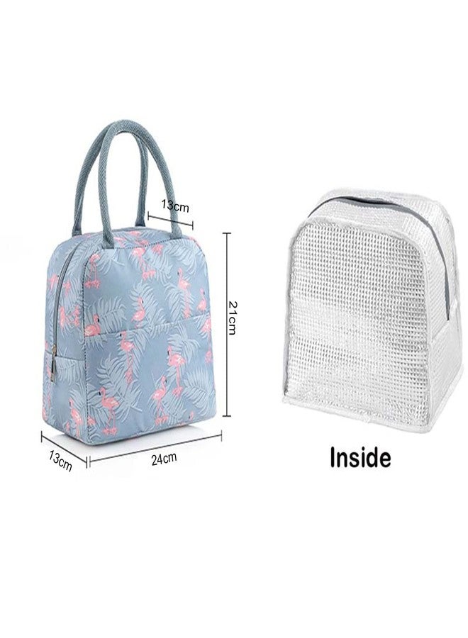 STARFLYER Lunch Bag, Lunch Bag for Kids,Insulated Lunch Bags Small for Women Work, Student Kids to School, Thermal Cooler Tote Bag Picnic Organizer Storage Lunch Box Portable- (Grey Flamingo) - Image 2