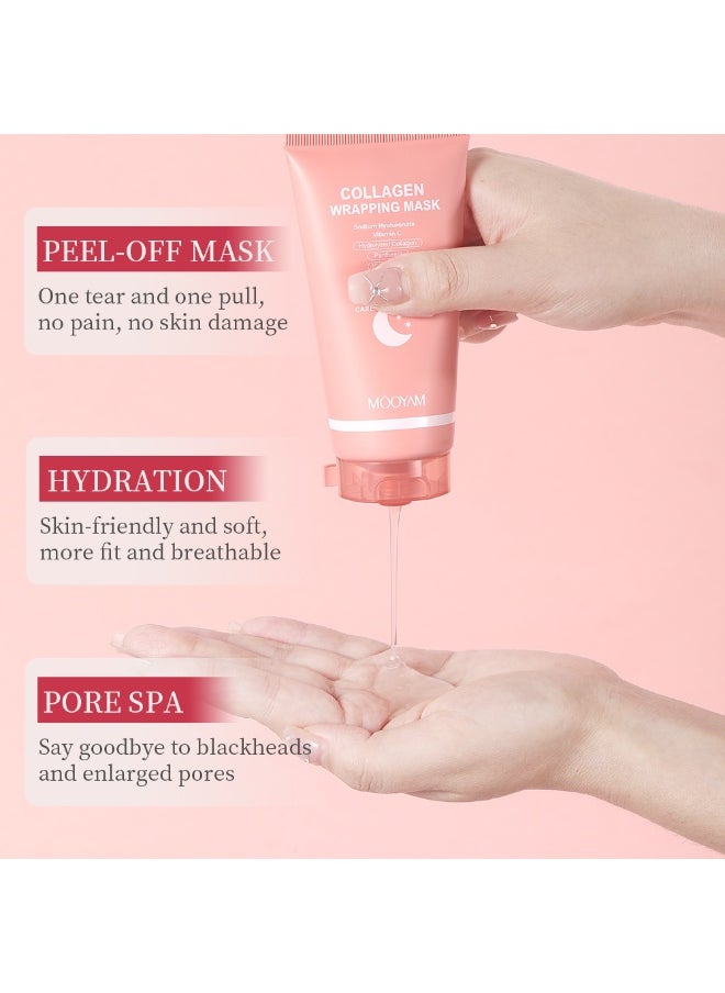 MOOYAM - Collagen Night Wrapping Mask Peel-Off Overnight Collagen Face Mask - Image 1