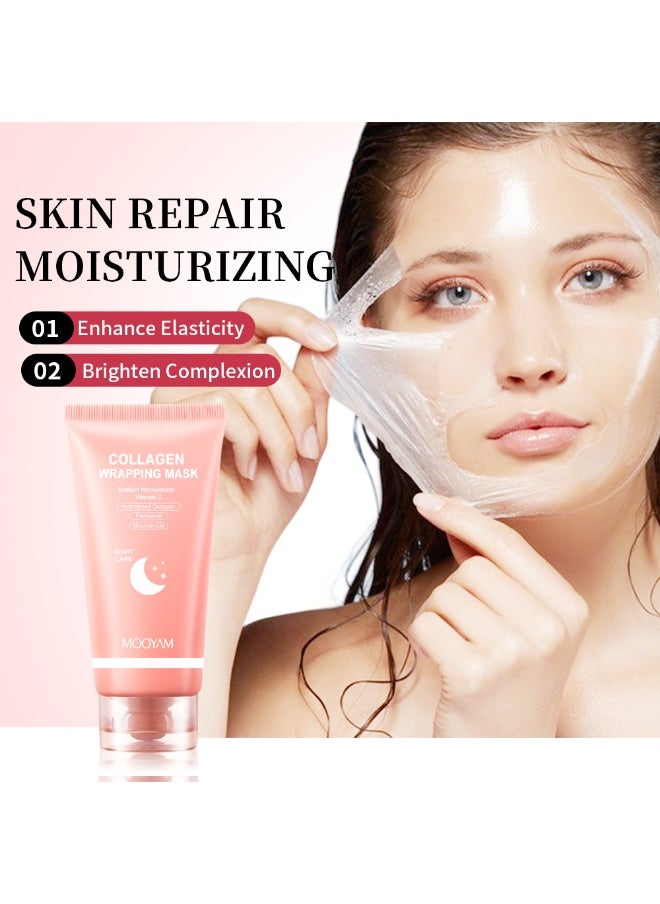 MOOYAM - Collagen Night Wrapping Mask Peel-Off Overnight Collagen Face Mask - Image 1