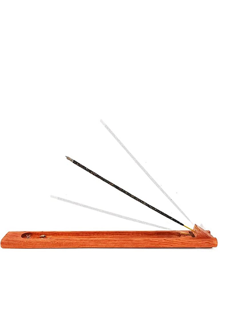Barakah Beautiful Handmade Wooden Incense Stick Holder, Premium Incense Holder with Adjustable Angle, Upgraded Insence Holder Wooden, Classic Incense Burner for Incense Cone and Sticks - Image 1