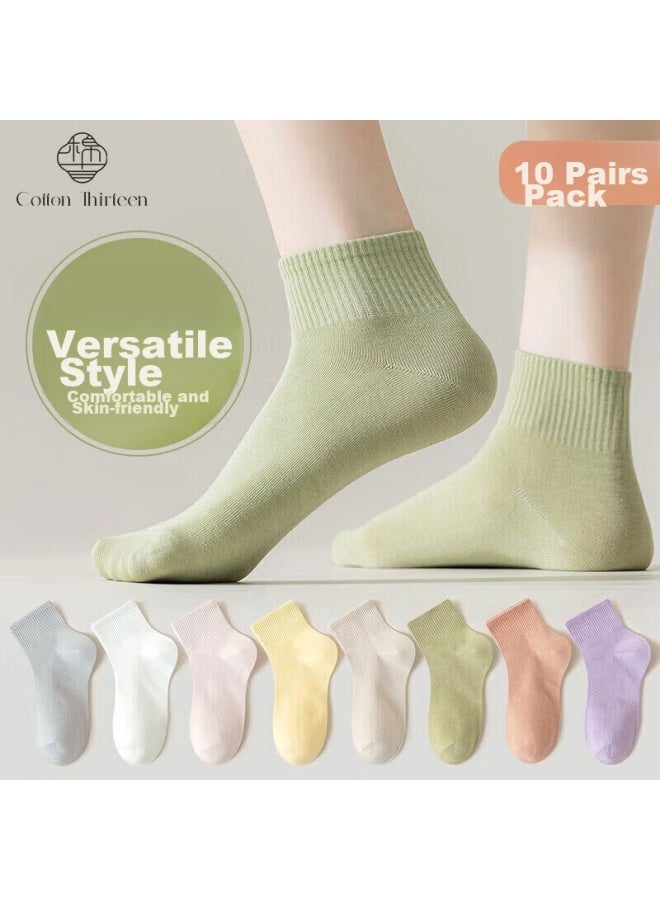 Cotton Thirteen Zhuji Women's Short Socks Autumn Women's Socks Breathable Boat Socks Trend Winter Short Tube Socks - Image 1
