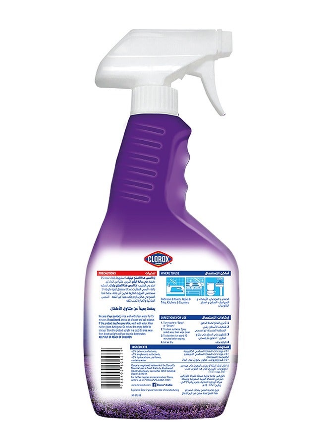Clorox Multi Surface Cleaner Lavender Scent 2 x 500ml - Image 2