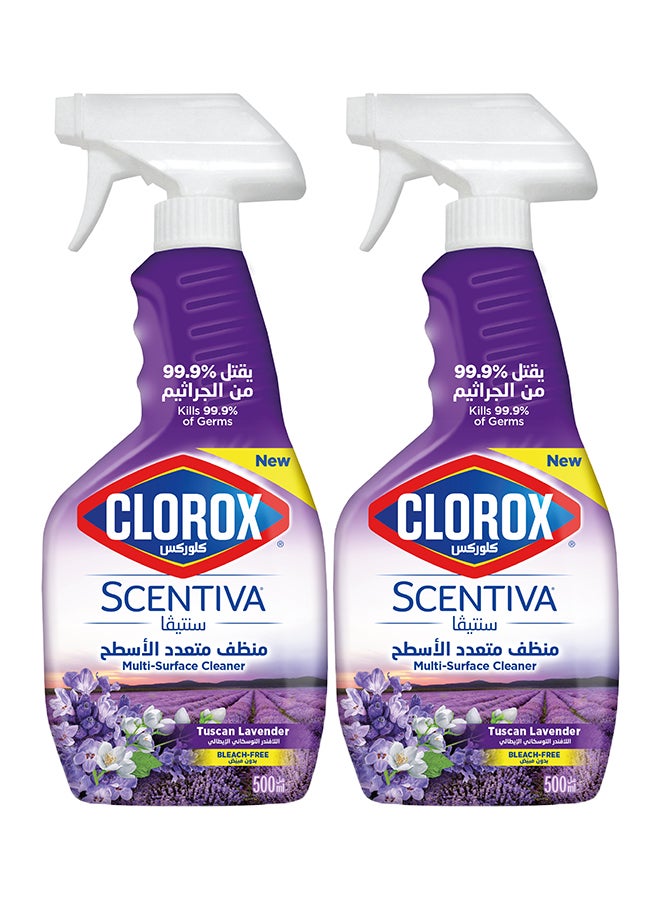 Clorox Multi Surface Cleaner Lavender Scent 2 x 500ml - Image 1
