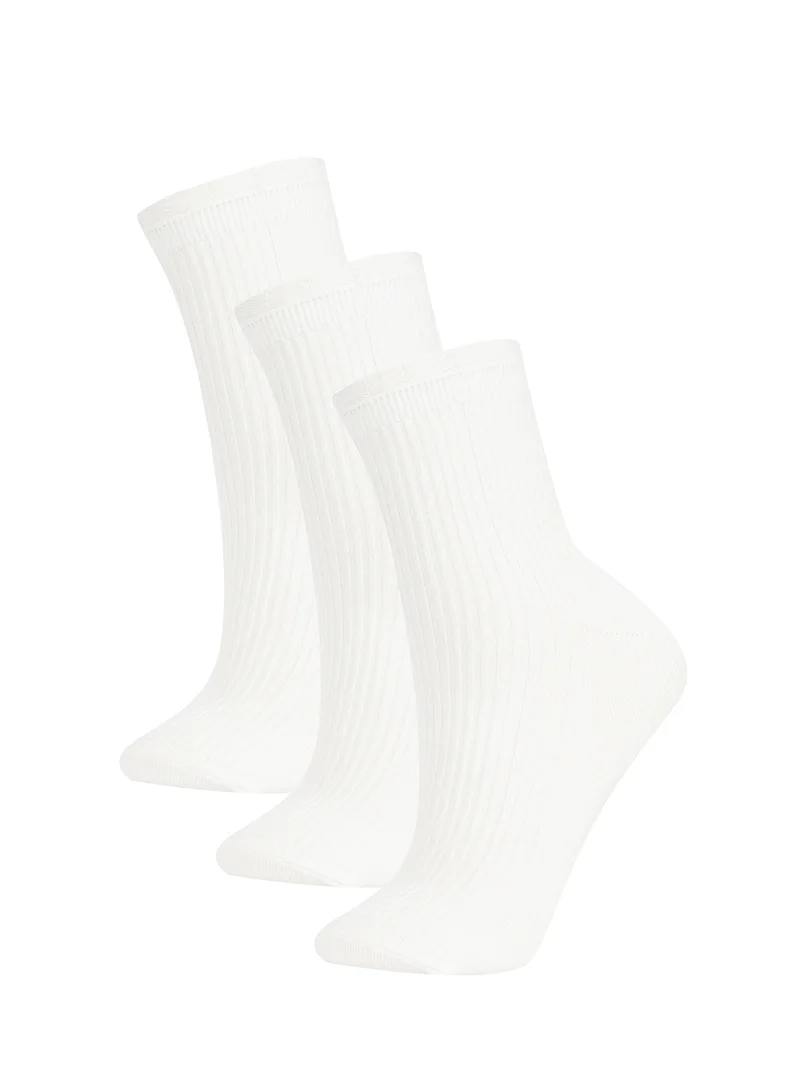 DeFacto 3-Pack Cotton Derby Socks