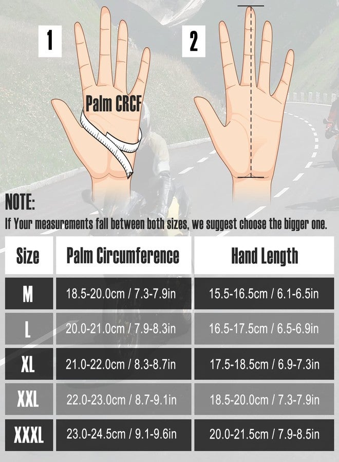 COFIT Motorcycle Gloves Breathable, Touchscreen Motorbike Gloves Anti-Slip with Good Grip Hard Knuckles Protection for Men Women Motocross, BMX ATV MTB Cycling, Road Racing - Red L - Image 5