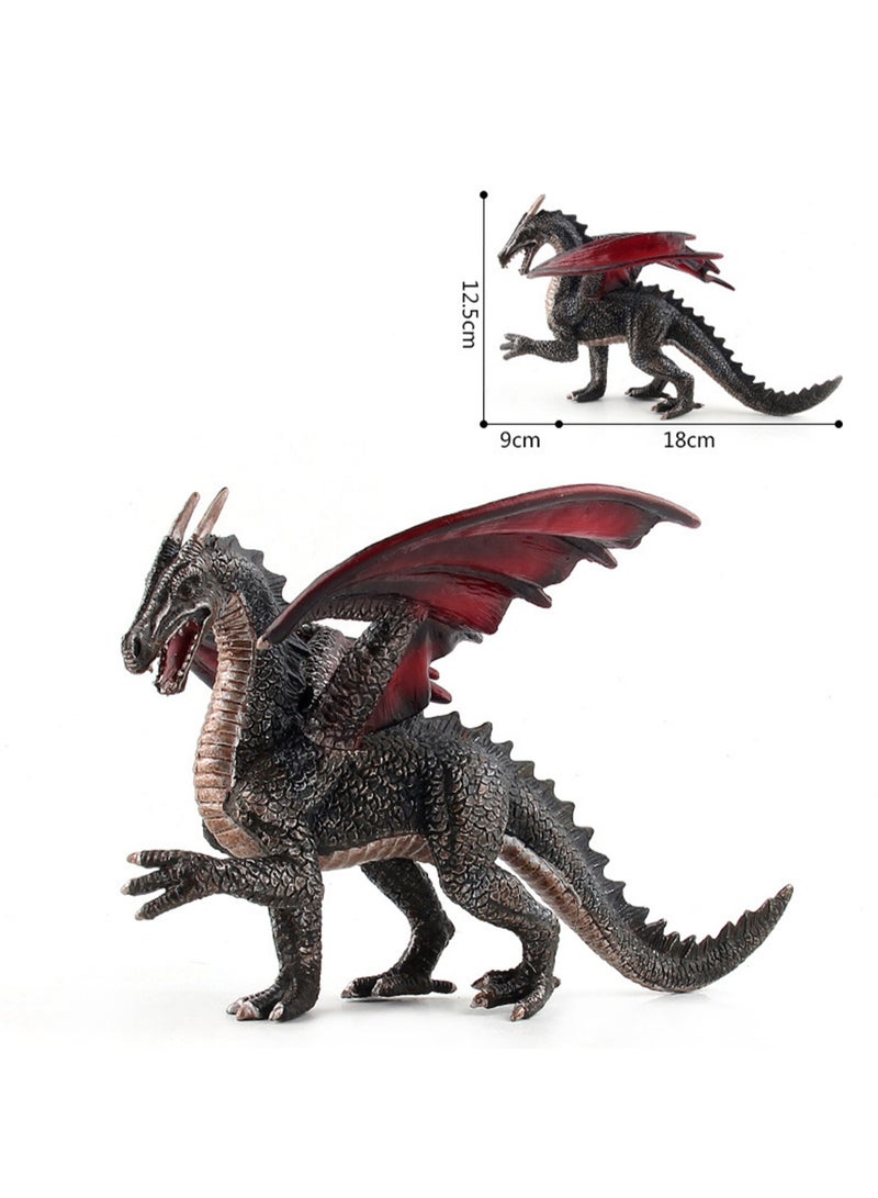 Children's Simulation Solid Dinosaur Model Doll Animal Plastic Flying Dragon Dinosaur Toy Ornaments Collection (124-152 Stone Dragon) - Image 2