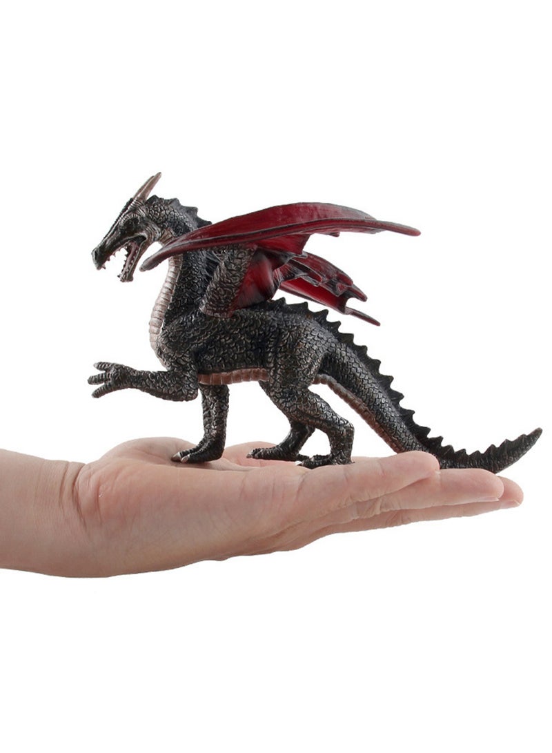 Children's Simulation Solid Dinosaur Model Doll Animal Plastic Flying Dragon Dinosaur Toy Ornaments Collection (124-152 Stone Dragon) - Image 3